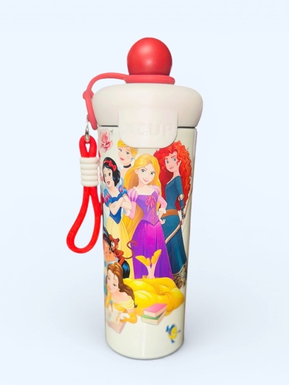 New Disney Princess Straw Water Bottle/Tumbler